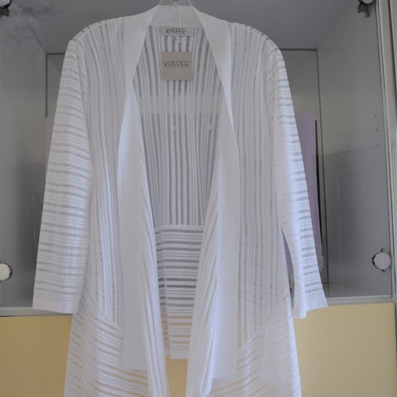 Kasper Sweaters - Kasper Women's Bermuda Draped Cardigan